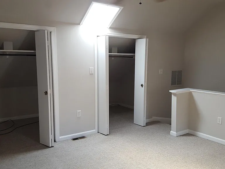 Loft bedroom area on third floor