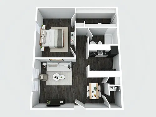 Floor plan 1BD/ 1 BA