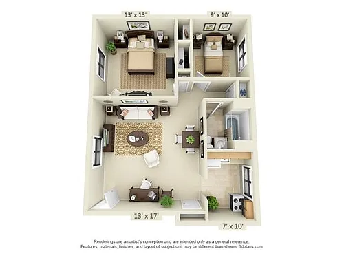 Floor plan 2 BR