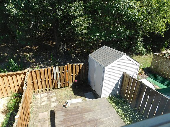 Fenced yard, deck and shed