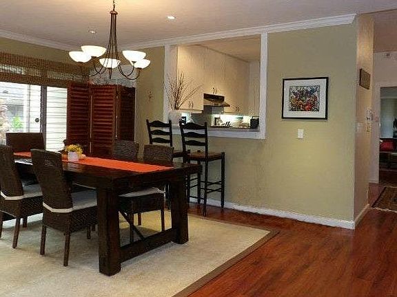 Dining area with kitchen pass thru