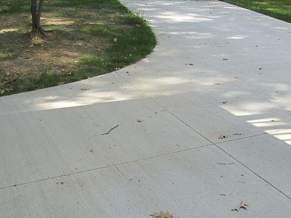 NEW concrete drive-way