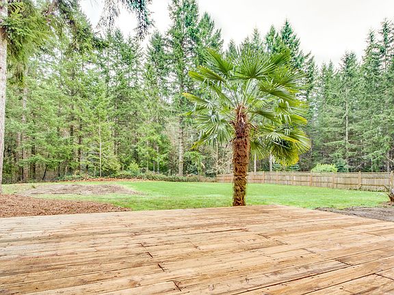 Level sunny backyard