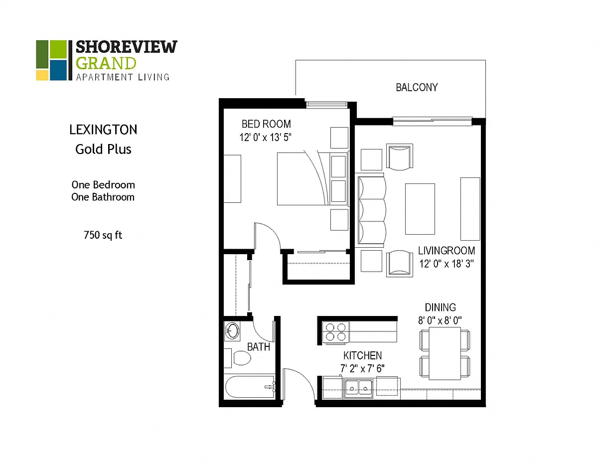 Floor plan Lexington - Gold Plus