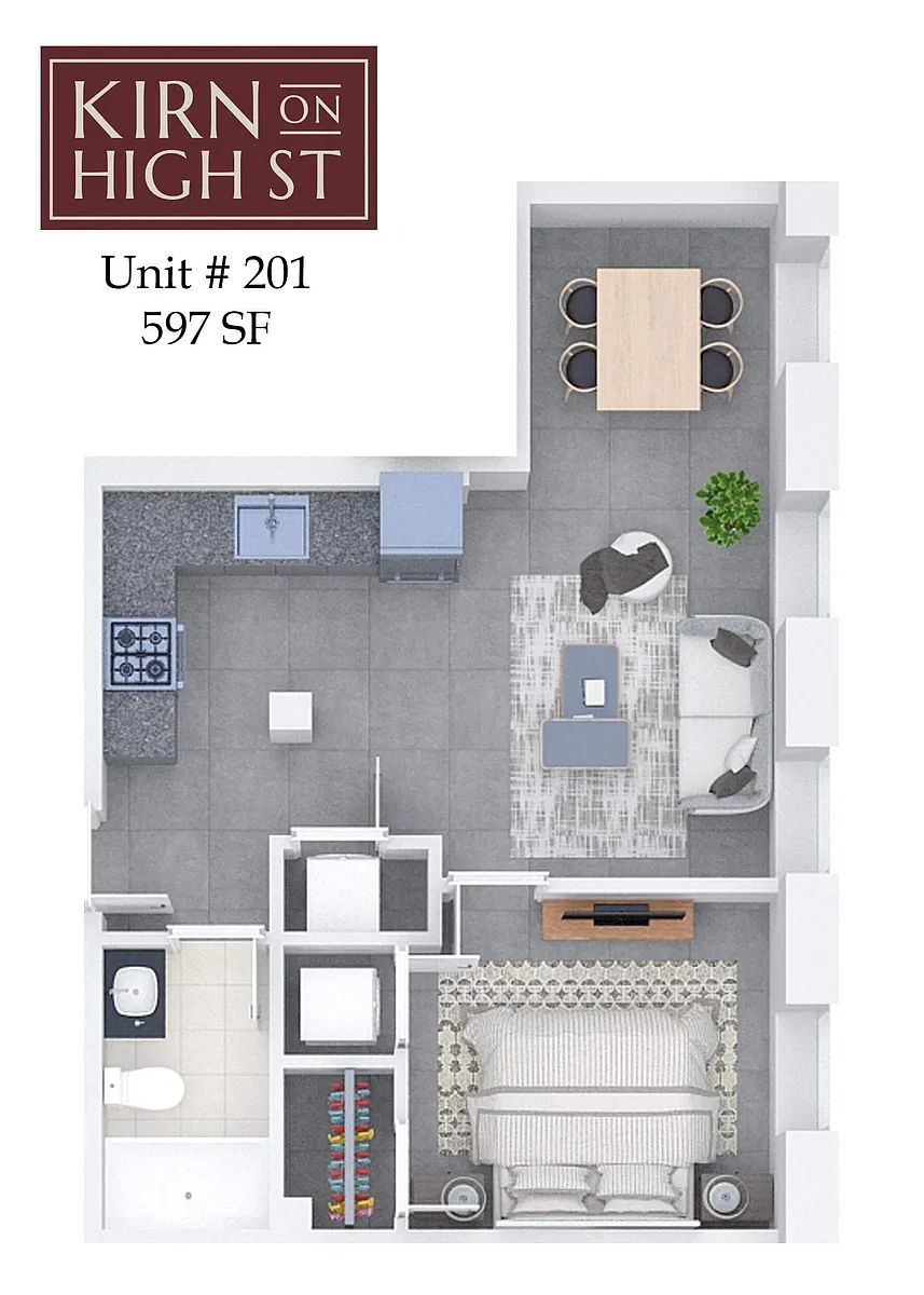 Floor plan Kirn on High Street 201