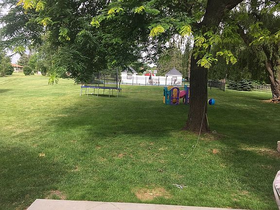 Back yard from new patio