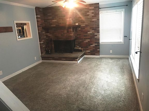 Family Room with wood burning fireplace
