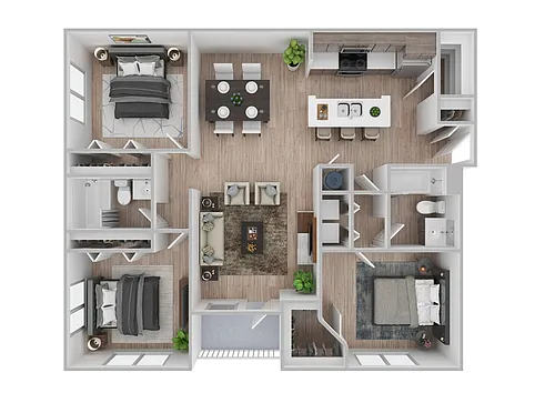 Floor plan Three Bedroom