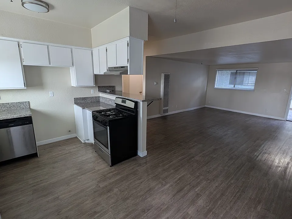 Kitchen and living