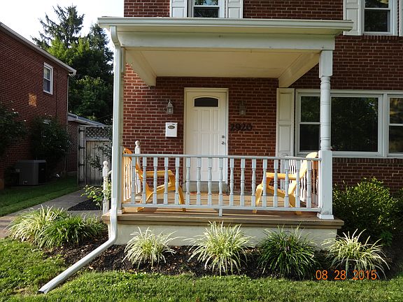 Covered front porch