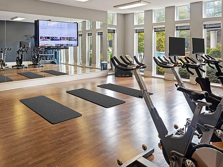 Fitness studio also features TRX and virtual trainer