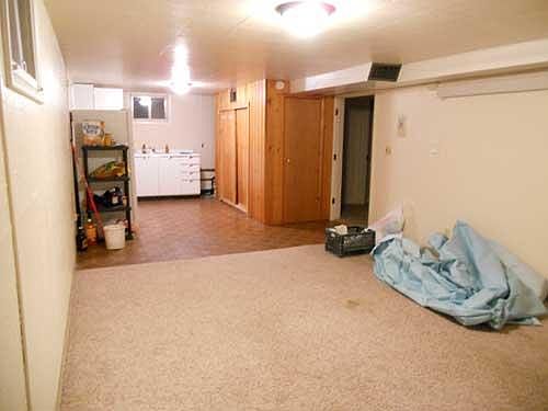 Living room and kitchen