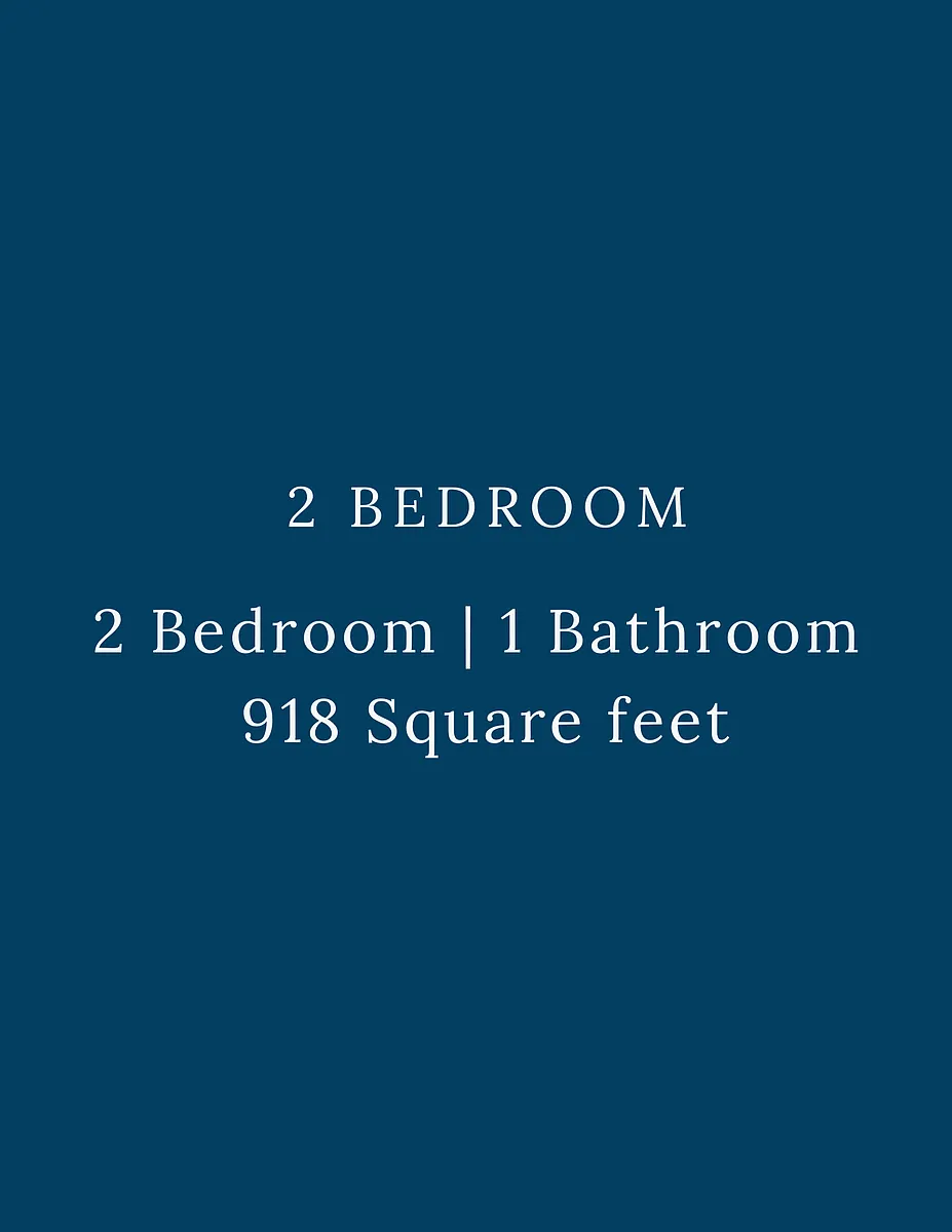 Floor plan 2 Bedroom 1 Bathroom