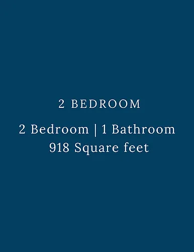 Floor plan 2 Bedroom 1 Bathroom