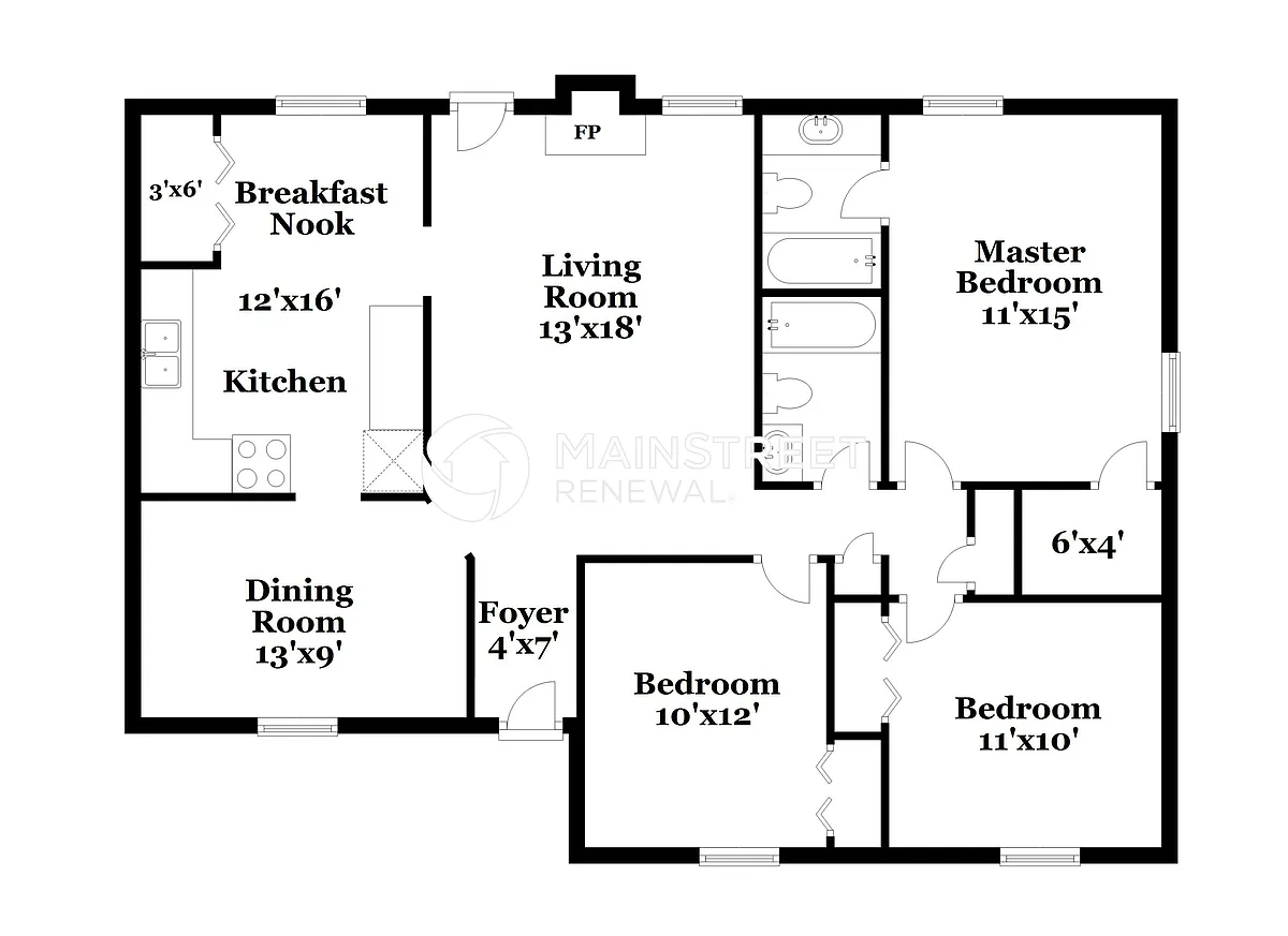 Floor Plan - 1709 Hunters Branch Rd