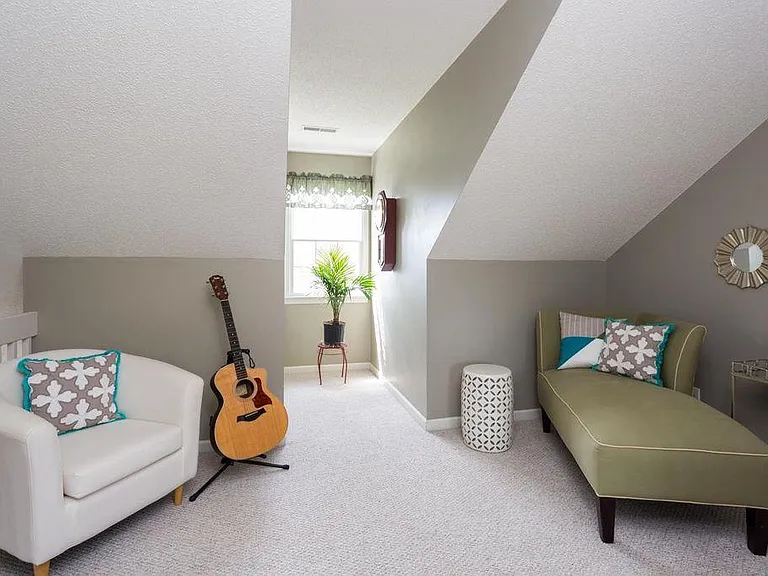 Spacious office or family space in upstairs loft area