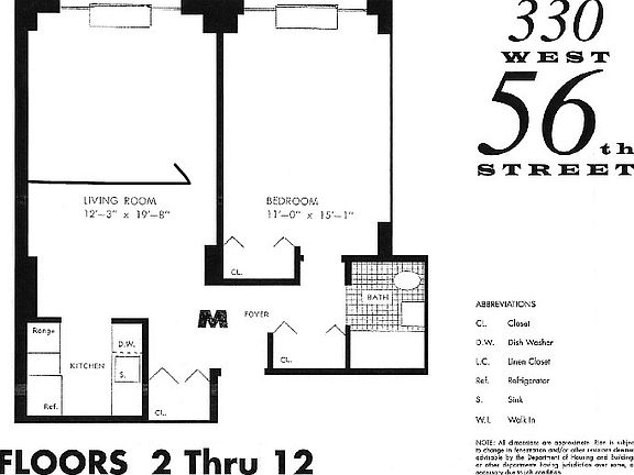2nd image of 330 W 56th St APT 22G