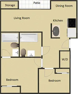 Floor plan 2X2