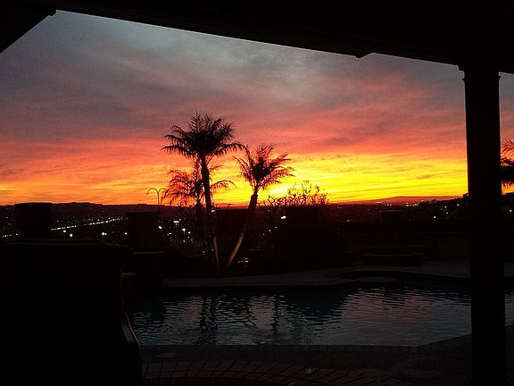 View from under patio cover