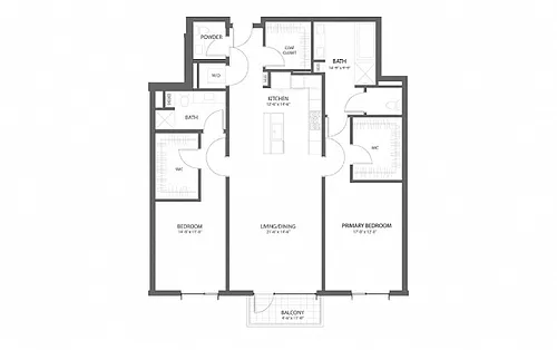 Floor plan 2BR H
