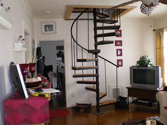 Staircase to third floor