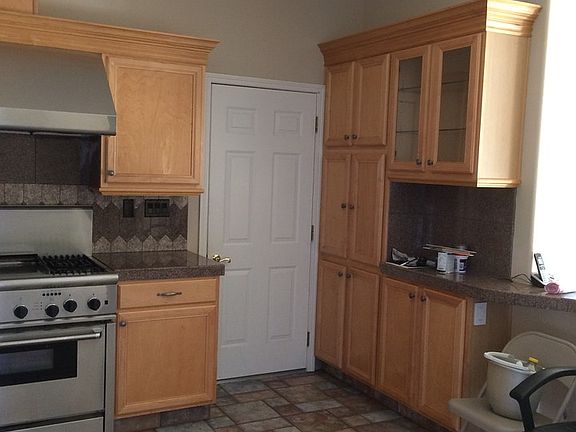 Kitchen and door to garage