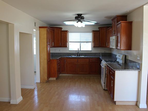 Kitchen opens to dinning area.