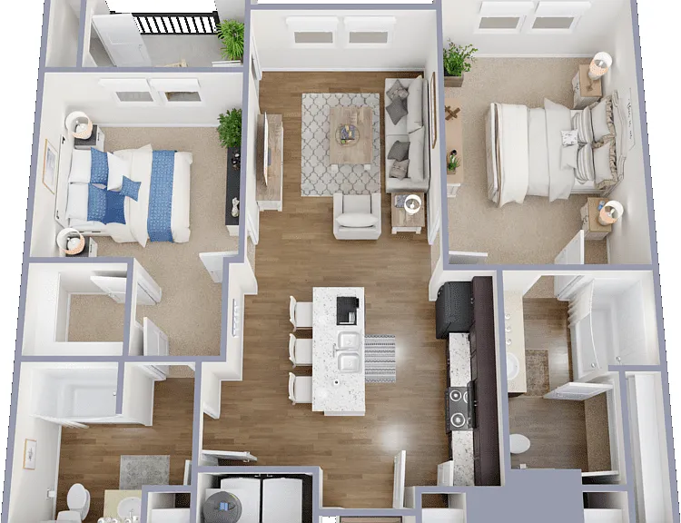 B2 ADA Floorplan Diagram