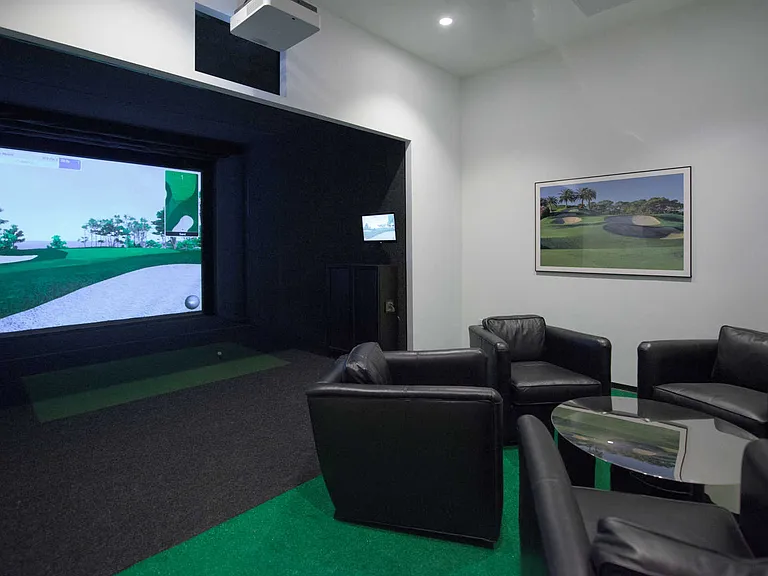Golf Simulator and Game Room