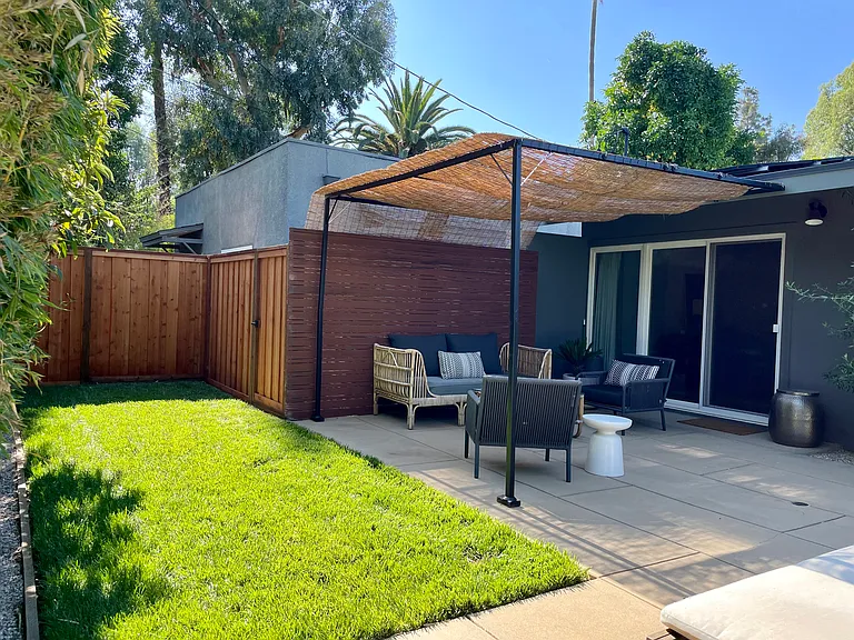 Private backyard
