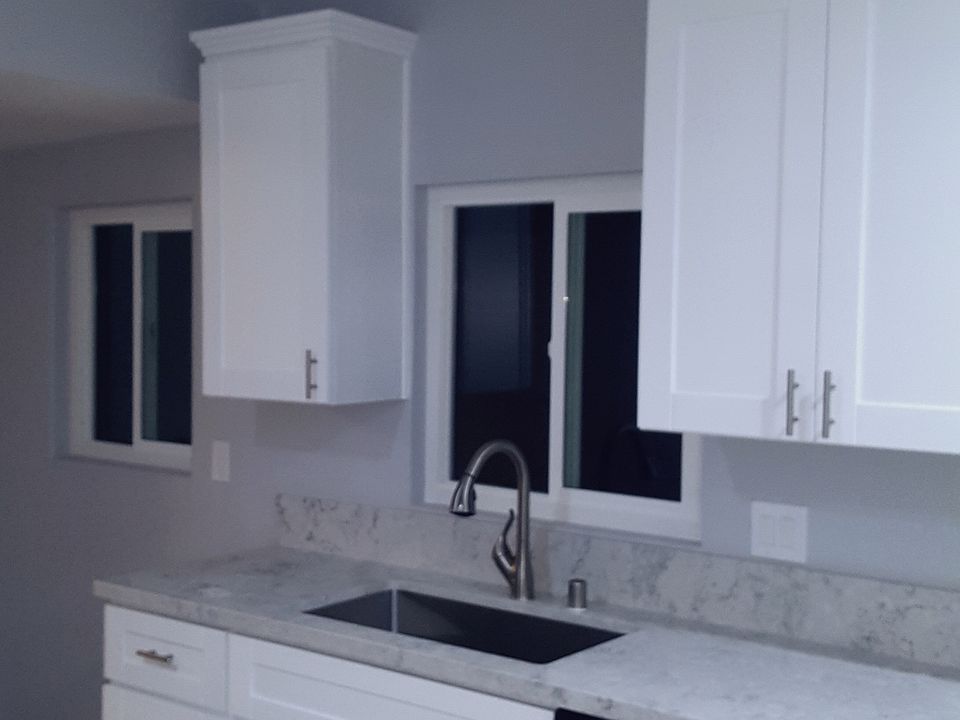 New cabinets,dishwasher,sink