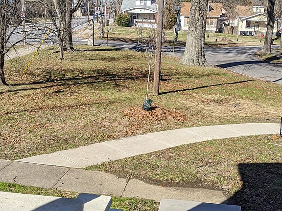 Here is the little park that you would see from your beautiful front porch. The street has sidewalks! 
Ample street parking available in the front along with a 1 car detached garage on the property.