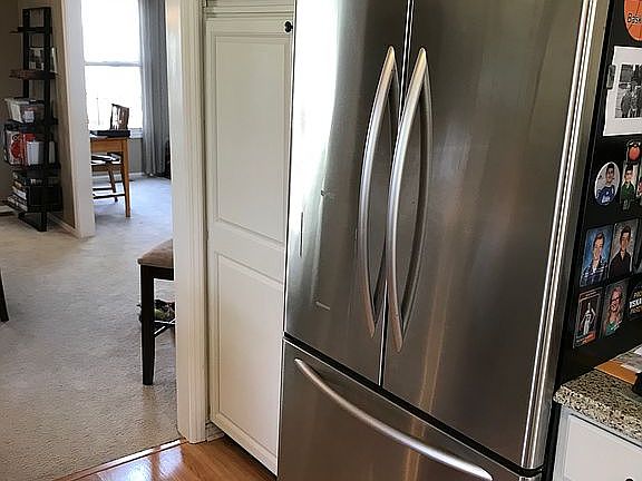 Stainless fridge, dishwasher