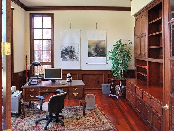 Den with Hardwood Flooring