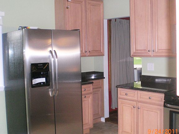 Kitchen with granite countertops