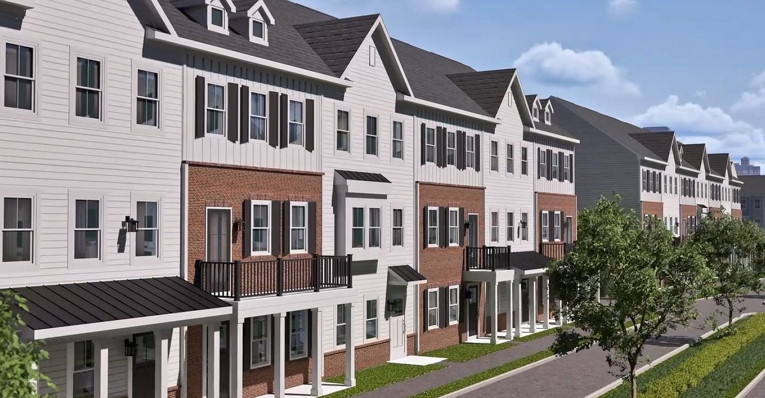 River Pointe River Pointe Cambridge Townhomes by Lennar in Bridgeport