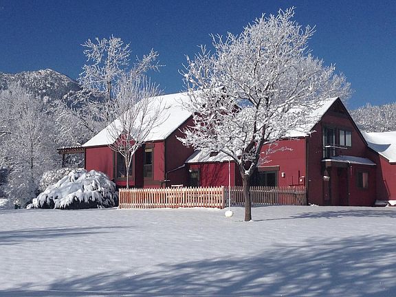 View of back yard from lawn (right unit)