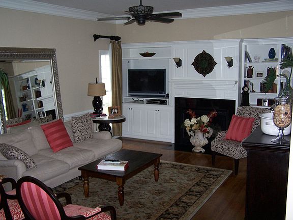 Living Room with Built-Ins