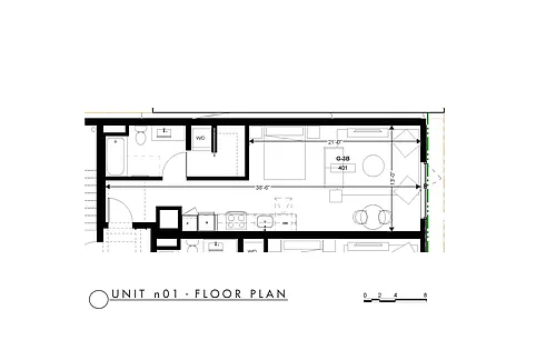 Floor plan Studio 8th Floor 808