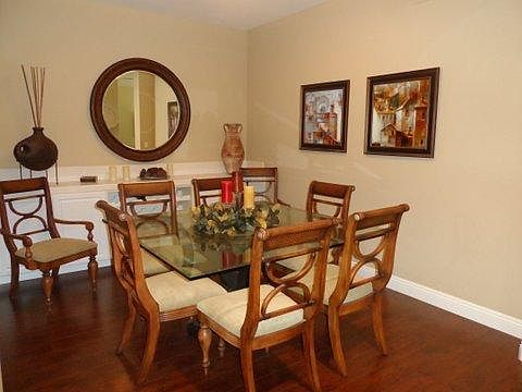 Dining room, open to living room