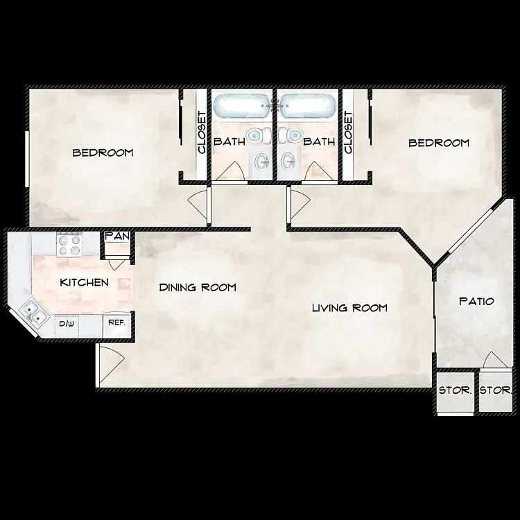 Floor plan Plan B