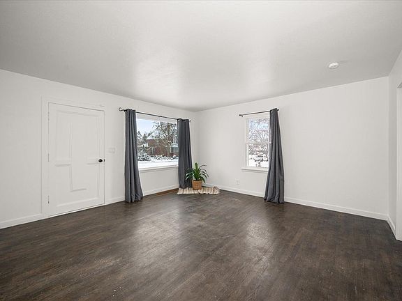 Main floor living room without staging