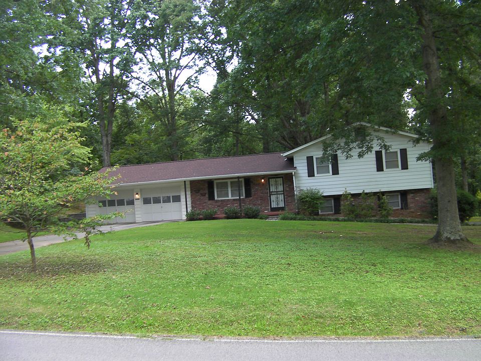 Front with 2 car garage