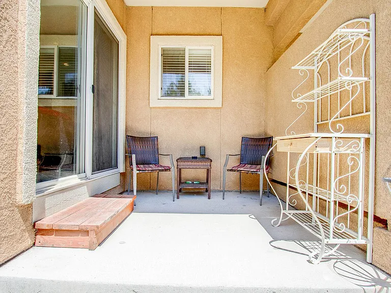 Some seating on the patio