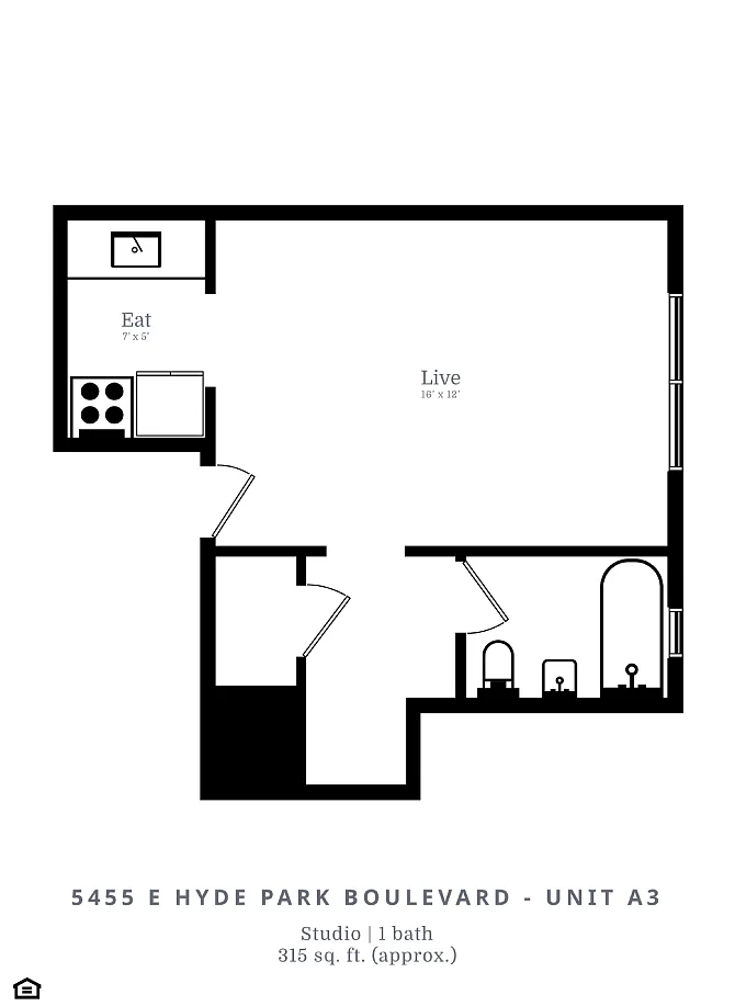 Floor plan Studio (A3)
