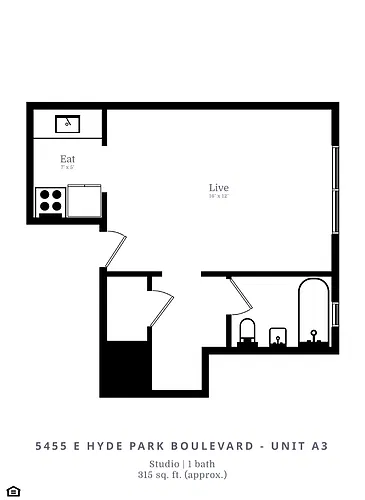 Floor plan Studio (A3)