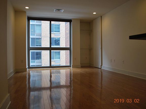 Living Room with closet in corner