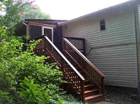 Backyard and porch