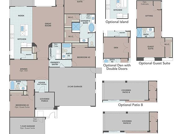 Experience luxury in residential architecture with this elegantly designed single-family home layout