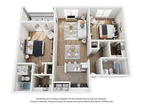 Floor plan 2X2 B1